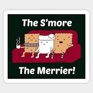 The S'more The Merrier - Christmas Snack Cartoon Sticker